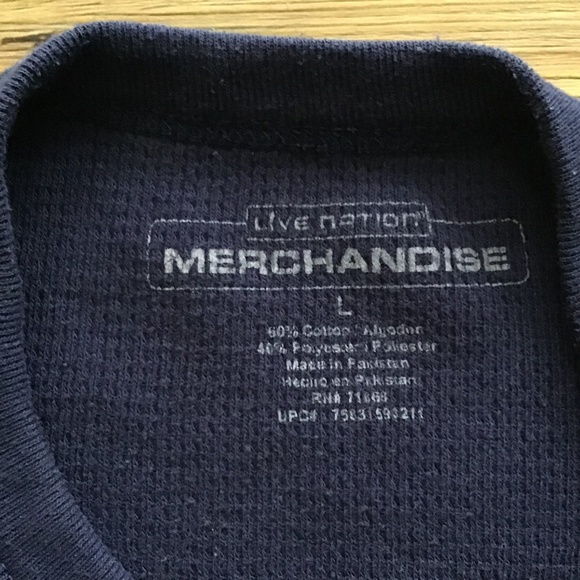 The Who Size L Thermal Waffle Knit Long Sleeve - Picture 4 of 4